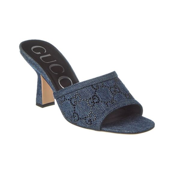 Gucci GG Denim Sandal - Picture 1 of 5